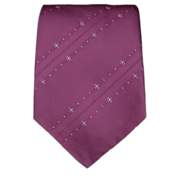 PRADA MILANO Pink Geometric Silk Tie ITALY 58"/ 3.6" EC - Picture 1 of 5